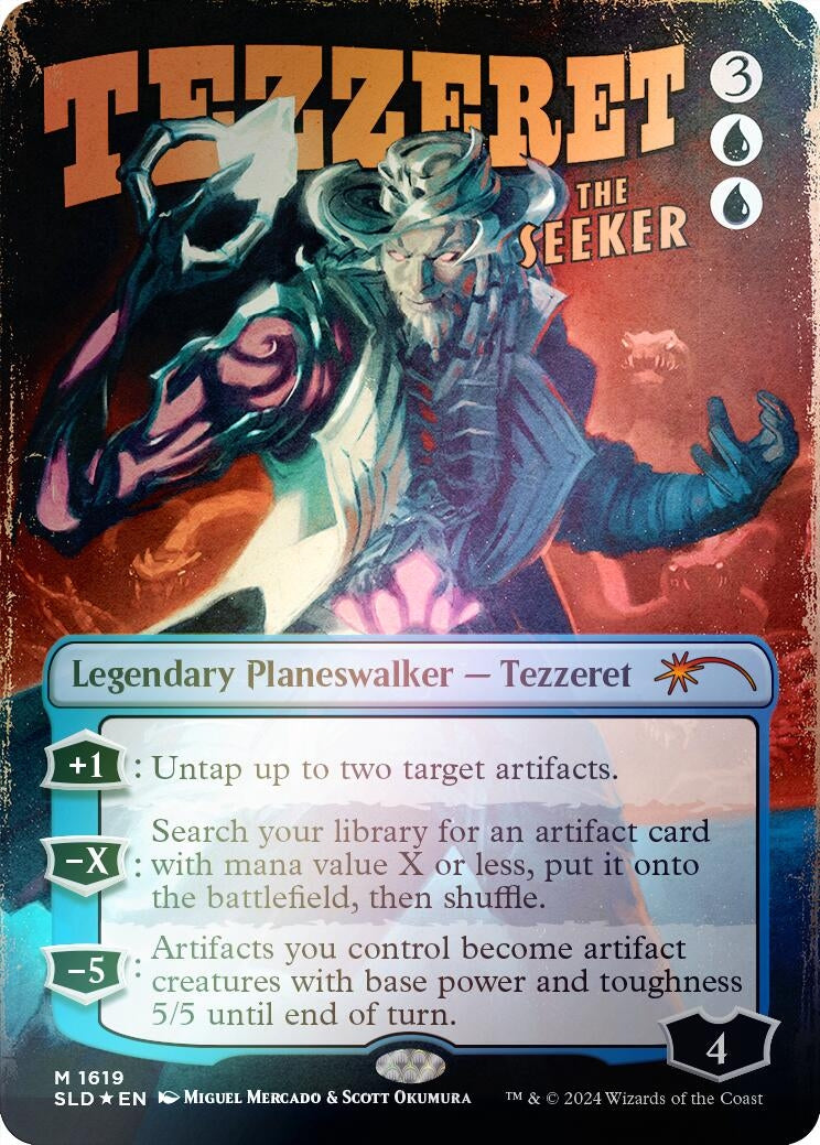 Tezzeret the Seeker (1619) (Rainbow Foil) (1619) [SLD] - MTG Single