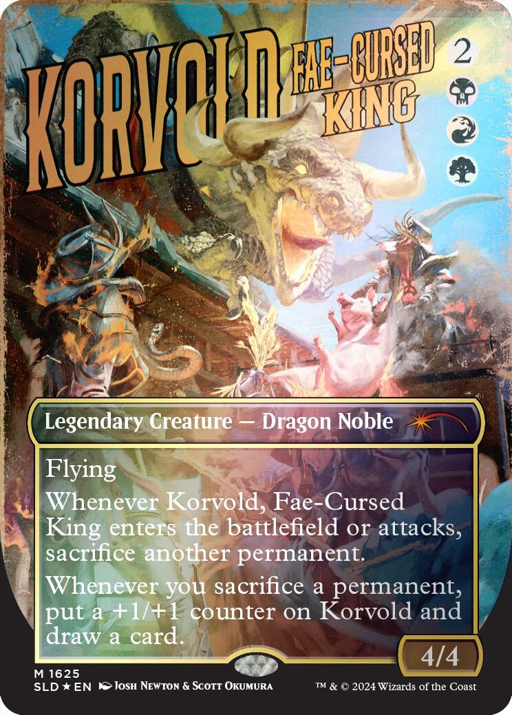 Korvold Fae-Cursed King (Rainbow Foil) (1625) [SLD] - MTG Single
