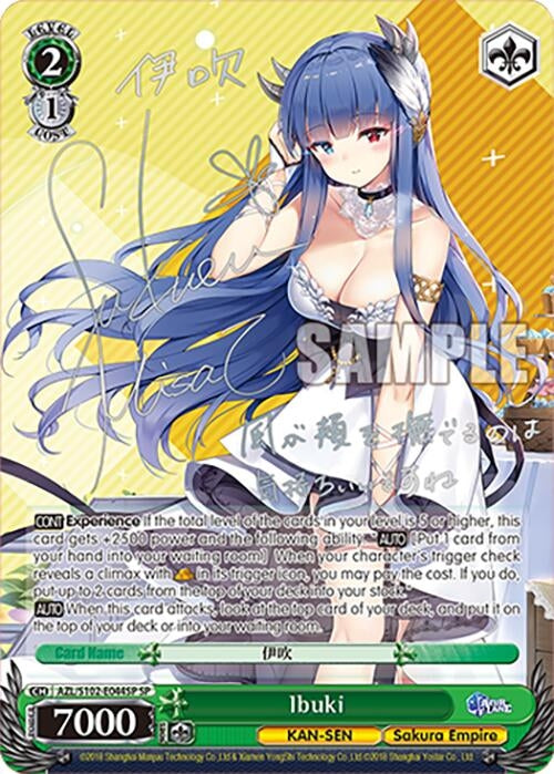 Ibuki (SP) (Silver Signature) (102044) - Weiss Schwarz Single