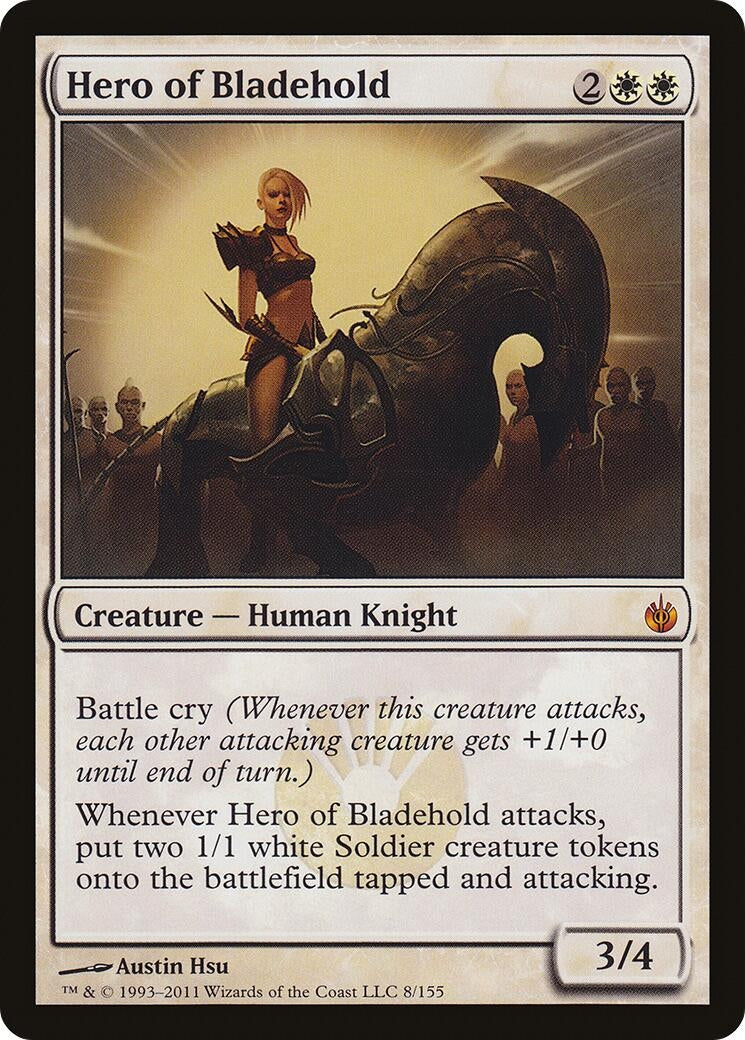 Hero of Bladehold (Mirrodin Besieged) (8) [OVER] - MTG Single