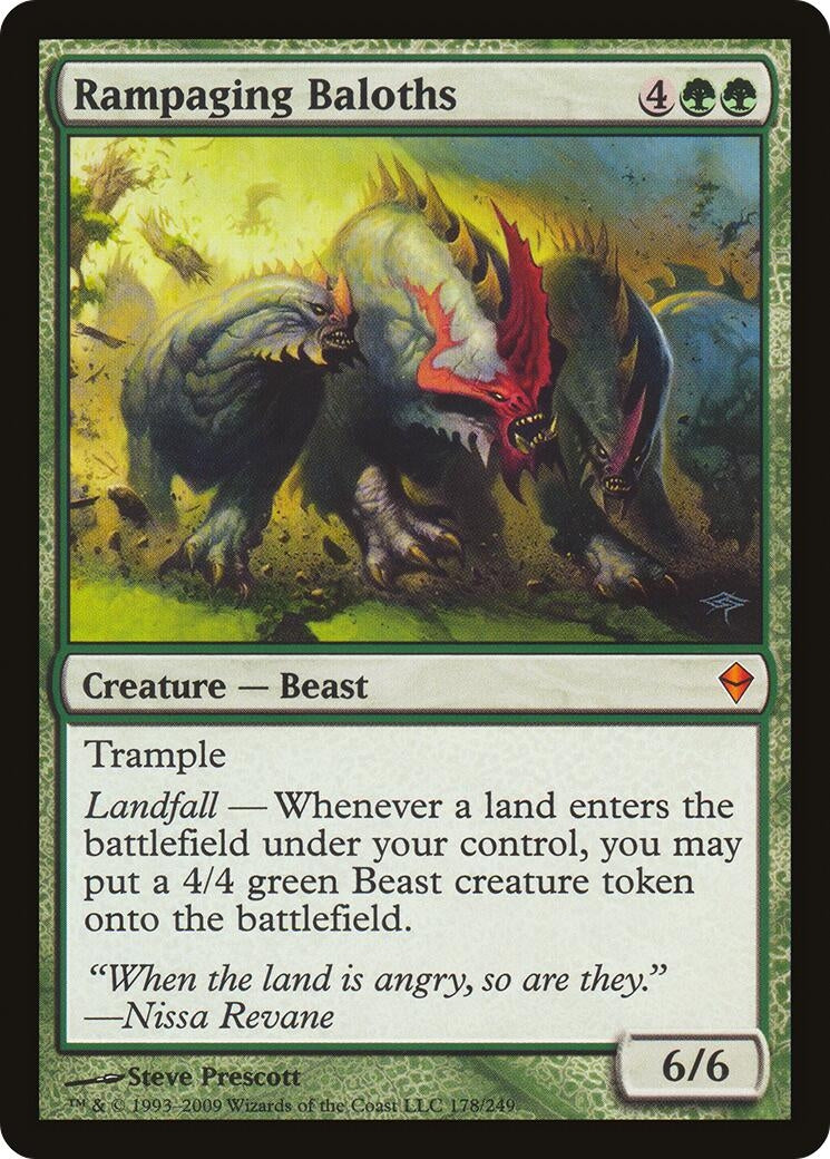 Rampaging Baloths (Zendikar) (178) [OVER] - MTG Single