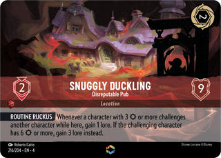 Snuggly Duckling - Disreputable Pub (Enchanted) (216) (4) - Disney Lorcana Single