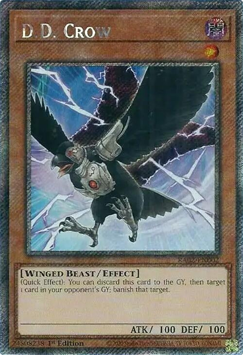 D.D. Crow (Platinum Secret Rare) (2002) (RA02) - YuGiOh Single