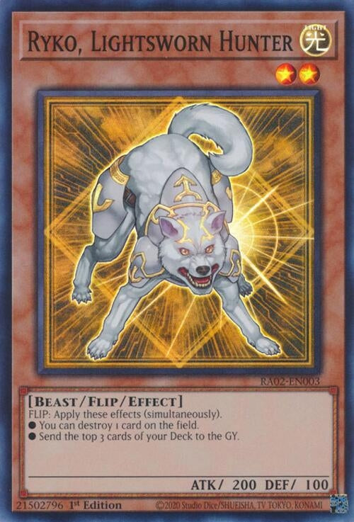 Ryko Lightsworn Hunter (2003) (RA02) - YuGiOh Single