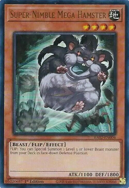 Super-Nimble Mega Hamster (UR) (2004) (RA02) - YuGiOh Single