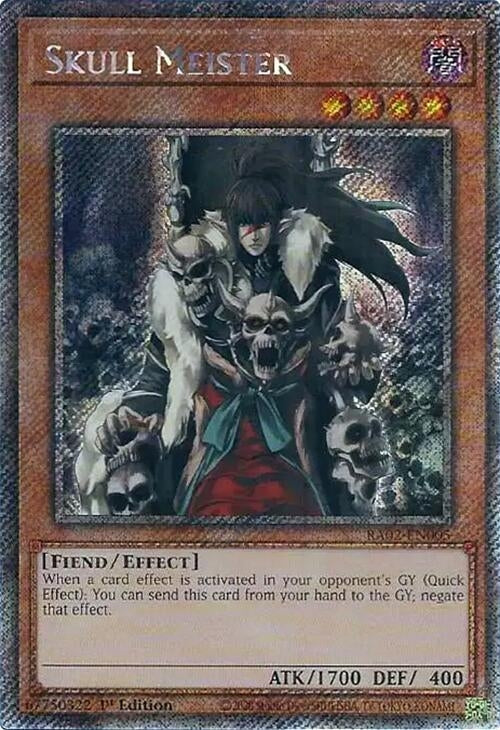 Skull Meister (Platinum Secret Rare) (2005) (RA02) - YuGiOh Single