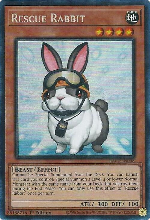 Rescue Rabbit (PCR) (2008) (RA02) - YuGiOh Single