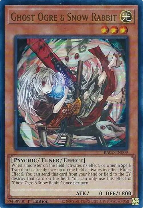 Ghost Ogre & Snow Rabbit (Alternate Art) (UR) (2009) (RA02) - YuGiOh Single