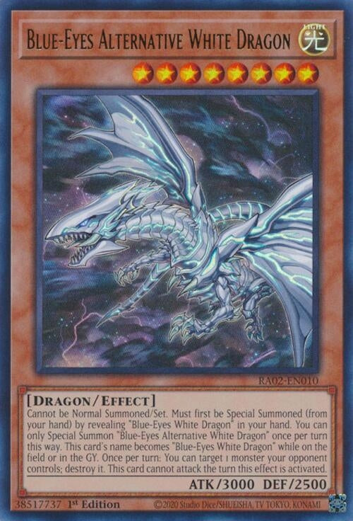 Blue-Eyes Alternative White Dragon (2010) (RA02) - YuGiOh Single