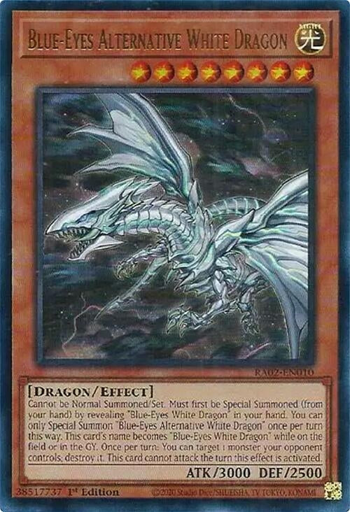 Blue-Eyes Alternative White Dragon (UR) (2010) (RA02) - YuGiOh Single