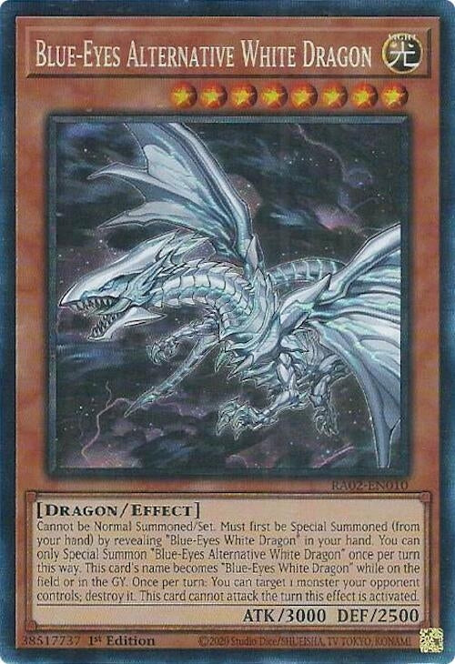 Blue-Eyes Alternative White Dragon (PCR) (2010) (RA02) - YuGiOh Single