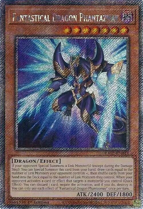 Fantastical Dragon Phantazmay (Alternate Art) (Platinum Secret Rare) (2013) (RA02) - YuGiOh Single