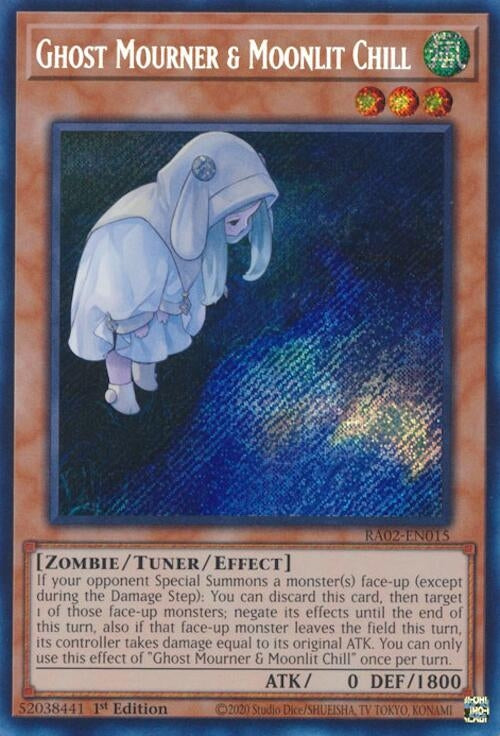 Ghost Mourner & Moonlit Chill (Alternate Art) (Secret Rare) (2015) (RA02) - YuGiOh Single