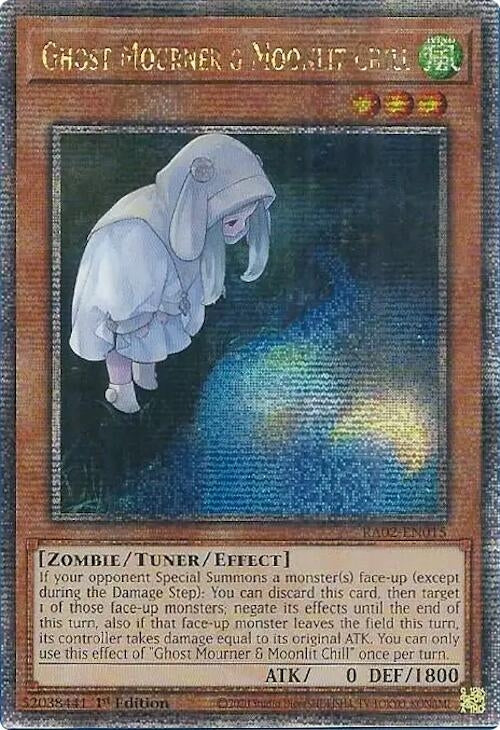 Ghost Mourner & Moonlit Chill (Alternate Art) (Quarter Century Secret Rare) (2015) (RA02) - YuGiOh Single
