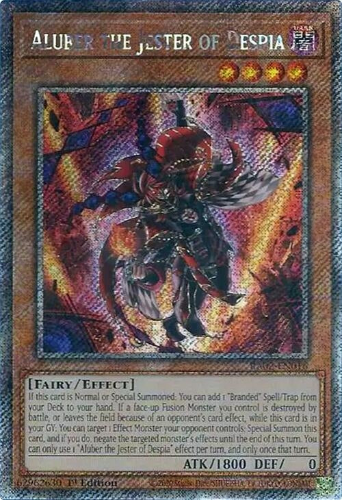 Aluber the Jester of Despia (Platinum Secret Rare) (2016) (RA02) - YuGiOh Single