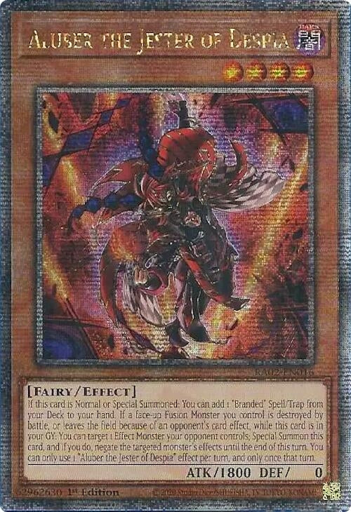 Aluber the Jester of Despia (Quarter Century Secret Rare) (2016) (RA02) - YuGiOh Single