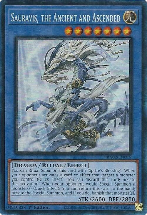 Sauravis the Ancient and Ascended (PCR) (2019) (RA02) - YuGiOh Single