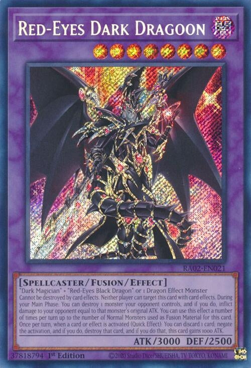 Red-Eyes Dark Dragoon (Secret Rare) (2021) (RA02) - YuGiOh Single