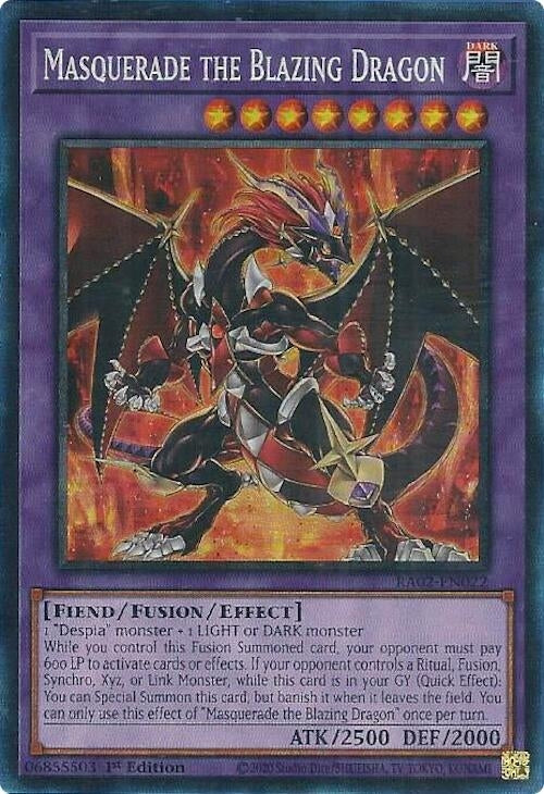 Masquerade the Blazing Dragon (PCR) (2022) (RA02) - YuGiOh Single