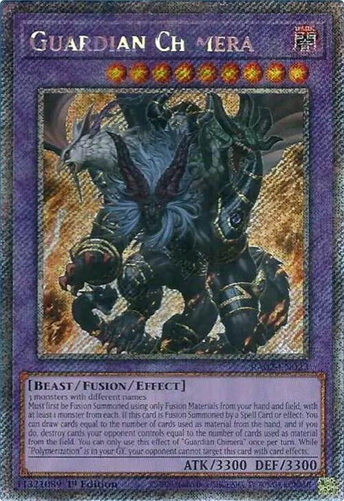 Guardian Chimera (Platinum Secret Rare) (2023) (RA02) - YuGiOh Single