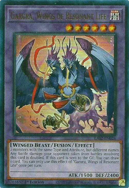 Garura Wings of Resonant Life (UR) (2024) (RA02) - YuGiOh Single
