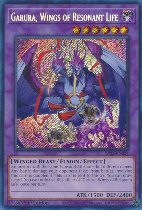 Garura Wings of Resonant Life (Secret Rare) (2024) (RA02) - YuGiOh Single