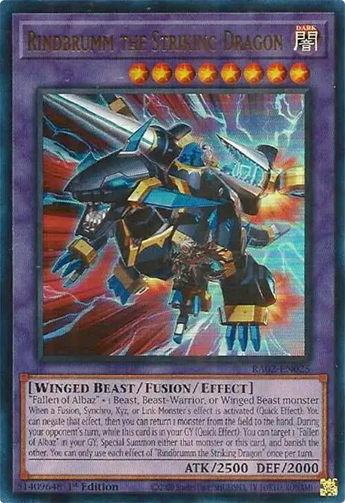 Rindbrumm the Striking Dragon (UR) (2025) (RA02) - YuGiOh Single