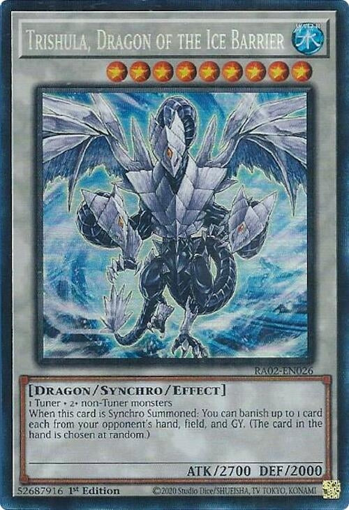 Trishula Dragon of the Ice Barrier (PCR) (2026) (RA02) - YuGiOh Single
