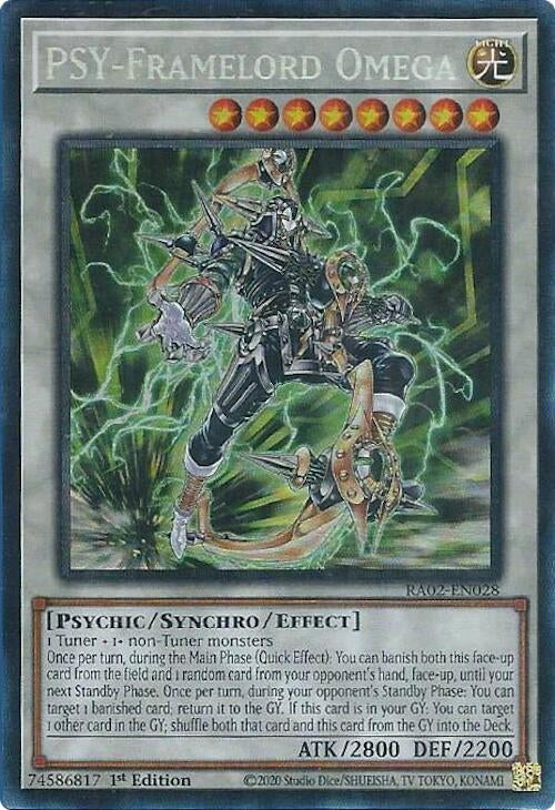 PSY-Framelord Omega (PCR) (2028) (RA02) - YuGiOh Single