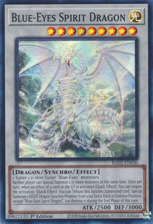 Blue-Eyes Spirit Dragon (2030) (RA02) - YuGiOh Single