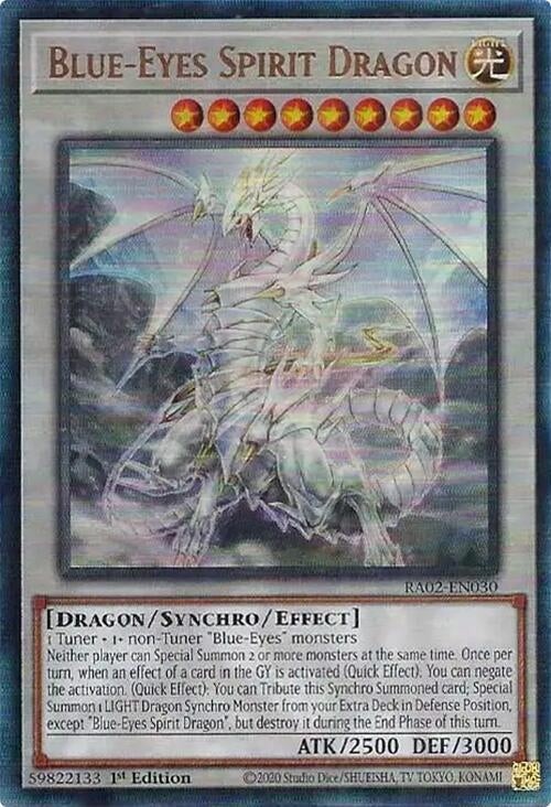 Blue-Eyes Spirit Dragon (PUR) (2030) (RA02) - YuGiOh Single