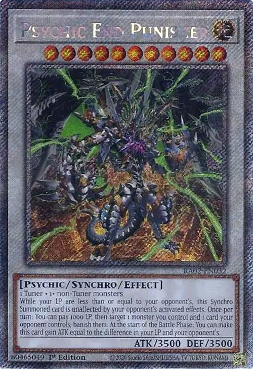 Psychic End Punisher (Platinum Secret Rare) (2032) (RA02) - YuGiOh Single