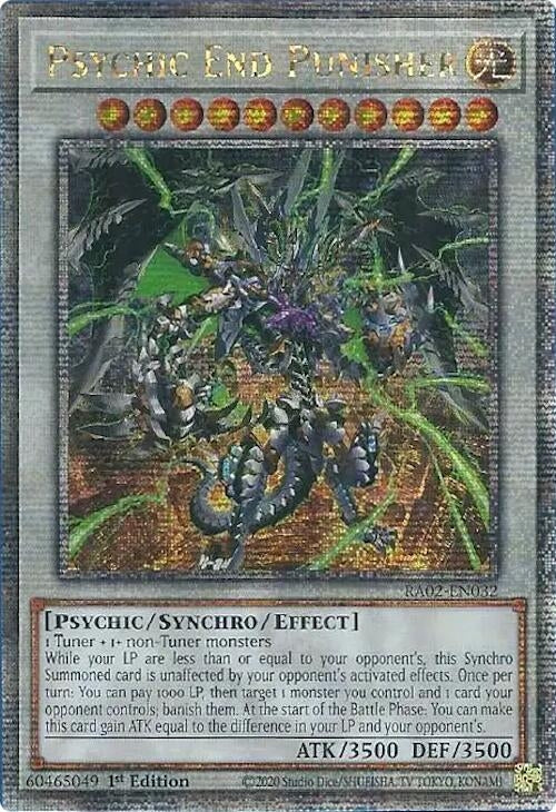 Psychic End Punisher (Quarter Century Secret Rare) (2032) (RA02) - YuGiOh Single