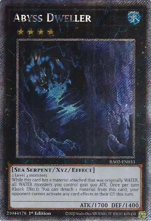 Abyss Dweller (Platinum Secret Rare) (2033) (RA02) - YuGiOh Single