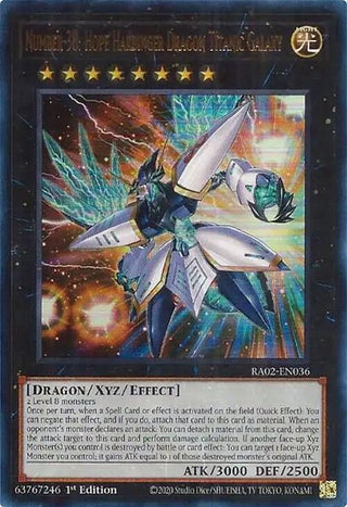 Number 38: Hope Harbinger Dragon Titanic Galaxy (UR) (2036) (RA02) - YuGiOh Single