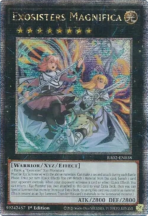 Exosisters Magnifica (Quarter Century Secret Rare) (2038) (RA02) - YuGiOh Single