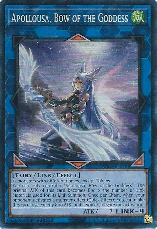 Apollousa Bow of the Goddess (Alternate Art) (PCR) (2040) (RA02) - YuGiOh Single