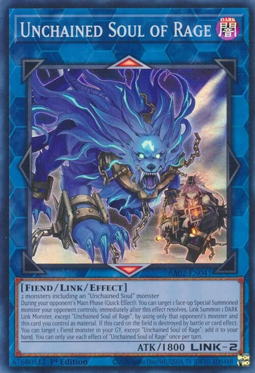 Unchained Soul of Rage (2041) (RA02) - YuGiOh Single