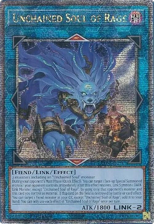 Unchained Soul of Rage (Quarter Century Secret Rare) (2041) (RA02) - YuGiOh Single