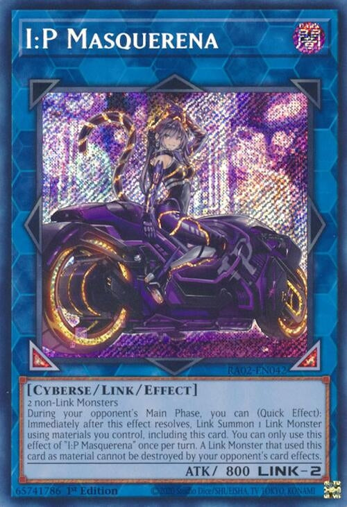 I:P Masquerena (Alternate Art) (Secret Rare) (2042) (RA02) - YuGiOh Single