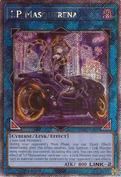 I:P Masquerena (Alternate Art) (Platinum Secret Rare) (2042) (RA02) - YuGiOh Single
