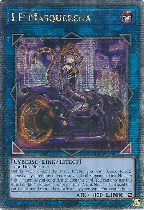 I:P Masquerena (Alternate Art) (Quarter Century Secret Rare) (2042) (RA02) - YuGiOh Single