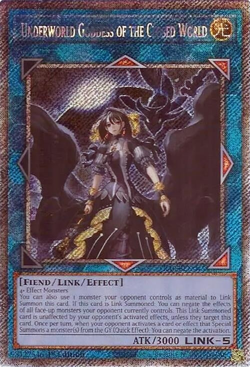 Underworld Goddess of the Closed World (Platinum Secret Rare) (2045) (RA02) - YuGiOh Single