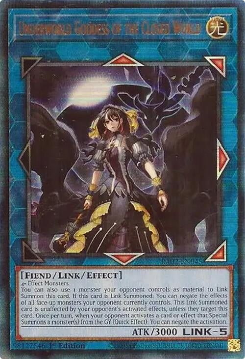Underworld Goddess of the Closed World (PUR) (2045) (RA02) - YuGiOh Single