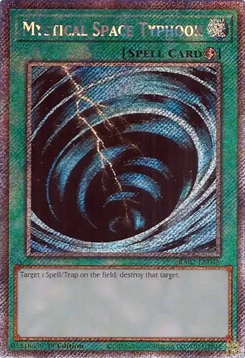Mystical Space Typhoon (Platinum Secret Rare) (2048) (RA02) - YuGiOh Single