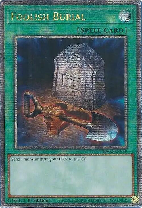 Foolish Burial (Quarter Century Secret Rare) (2049) (RA02) - YuGiOh Single