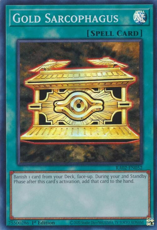 Gold Sarcophagus (2052) (RA02) - YuGiOh Single