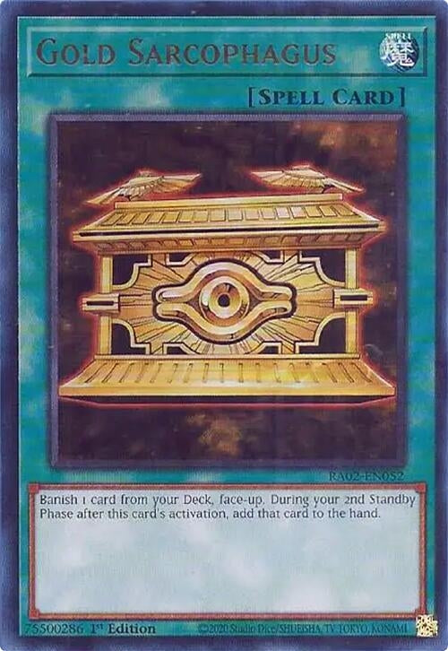 Gold Sarcophagus (UR) (2052) (RA02) - YuGiOh Single