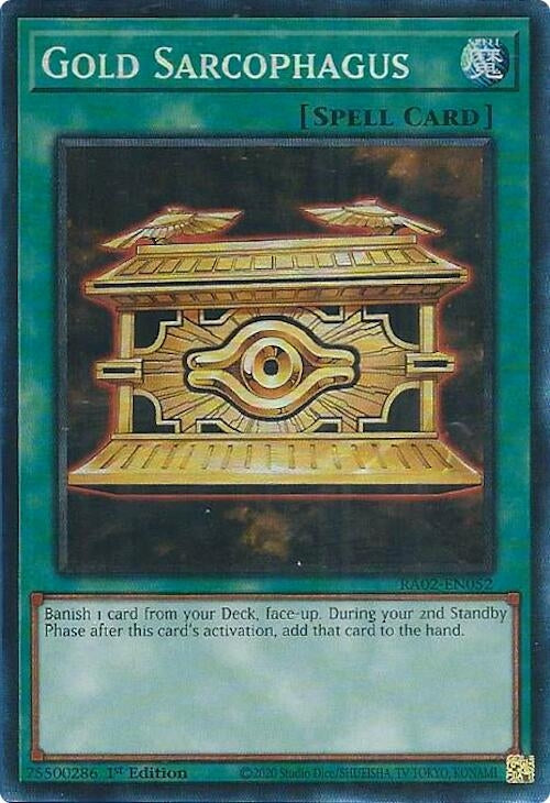 Gold Sarcophagus (PCR) (2052) (RA02) - YuGiOh Single