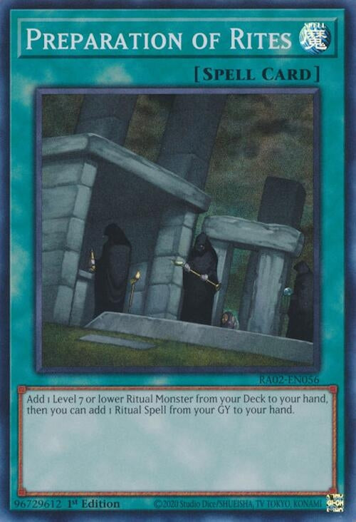 Preparation of Rites (2056) (RA02) - YuGiOh Single